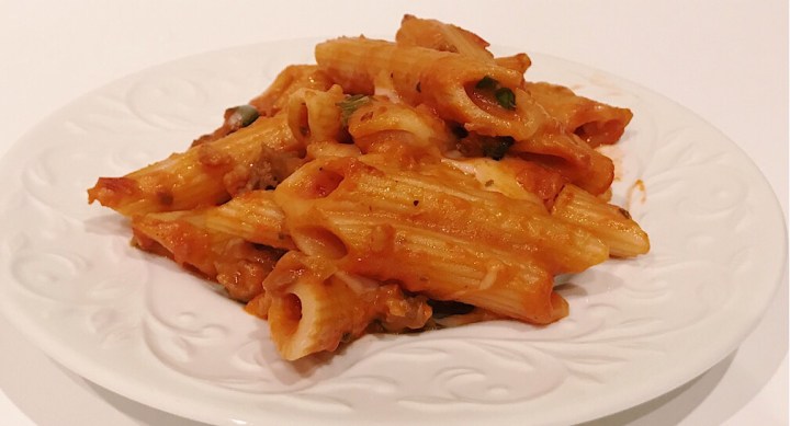 Recipe: Jan’s pink pasta with Italian&nbsp;sausage